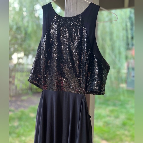 Lulu’s Nothin' But Love Black Sequin Maxi Dress in Black - Picture 3 of 14